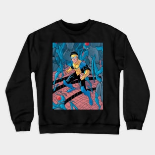 invincible poster Crewneck Sweatshirt